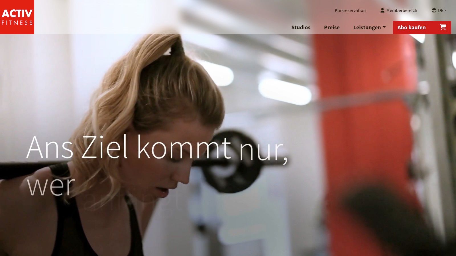 Training in einem Gym in Zürich