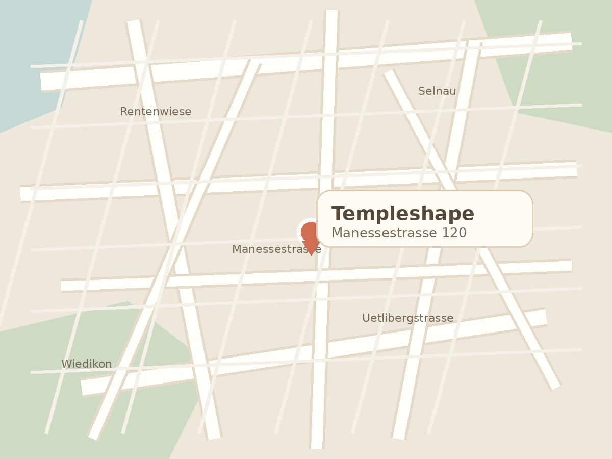 Map Manessestrasse 120 Zürich Wiedikon